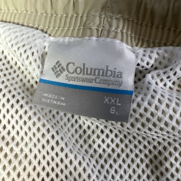 Columbia Shorts Mens 2XL Mesh Lined Chino Lightweight PFG Fishing Omnishade - Picture 3 of 8